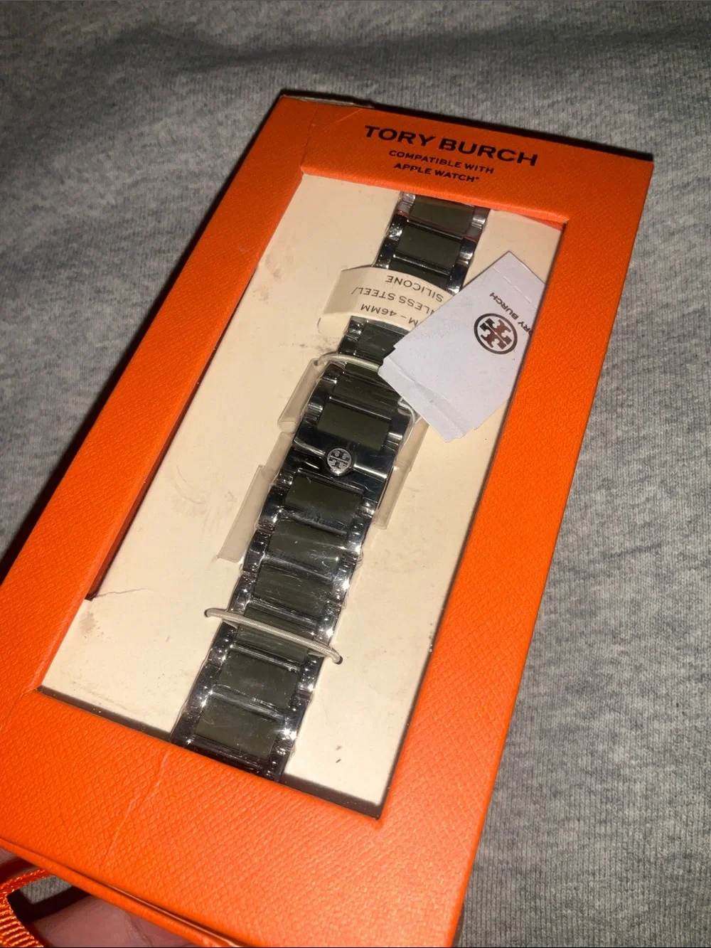 Tory Burch The Kira Green Stainless Steel Bracelet Band -Apple Watch 38mm-46mm